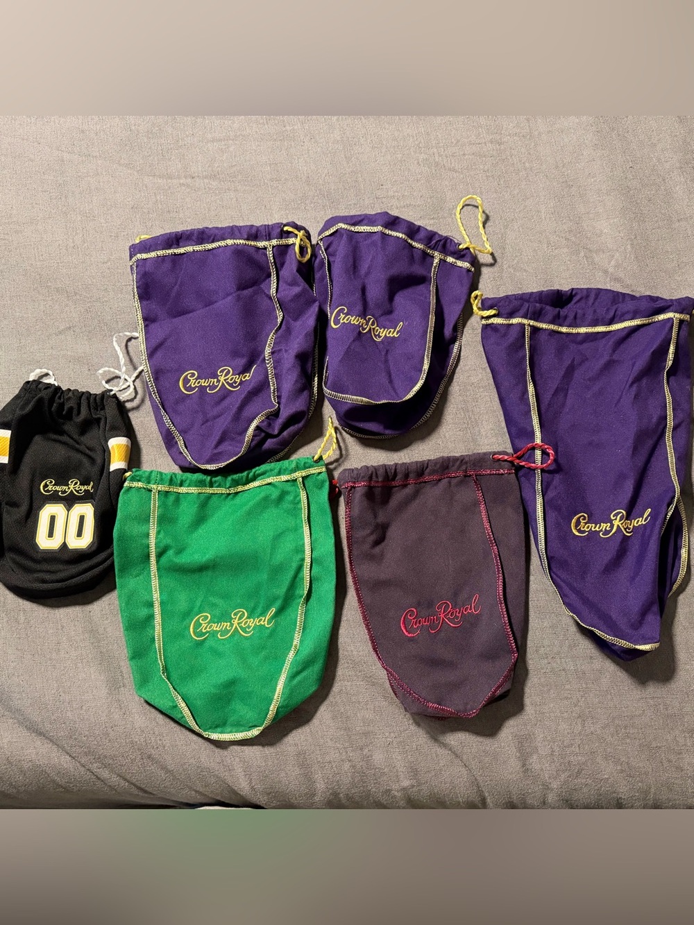 Crown Royal Drawstring Pouches